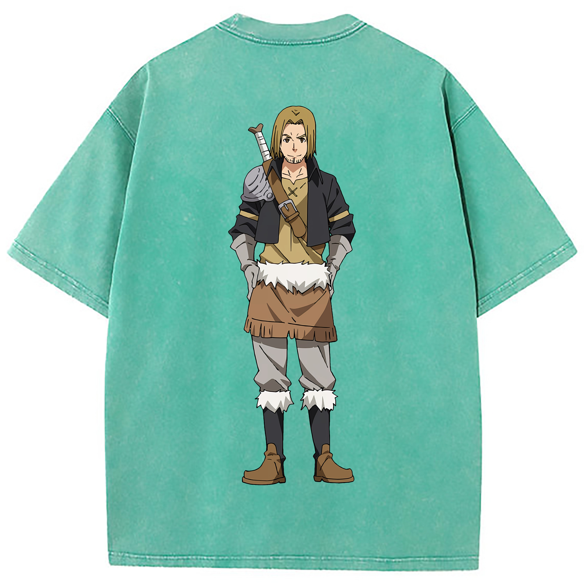 （画像用） 転スラ Regarding Reincarnated to Slime 綿100% ヴィンテージ風 半袖Tシャツ（背面プリント）
